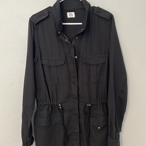 NWT Wash Lab Road Trim, Split hem jacket. Lightweight, Vintage Black. Women’s M.